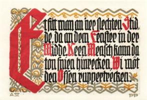 Német Birodalom/Weimari Köztársaság/Schöppenstedt 1921. 50Pf(10x,) mind klf db, teljes sor T:1