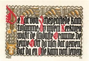 Német Birodalom/Weimari Köztársaság/Schöppenstedt 1921. 50Pf(10x,) mind klf db, teljes sor T:1