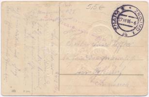 1916 Glück und Freude in neuen Jahre! / WWI German and Austro-Hungarian K.u.K. military, New Year gr...