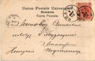 1902 Braila, Piata Stii Archangheli / square, tram (EK)