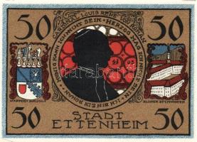 Német Birodalom/Weimari Köztársaság/Ettenheim 1922. 50Pf(6x,) mind klf db, teljes sor T:1