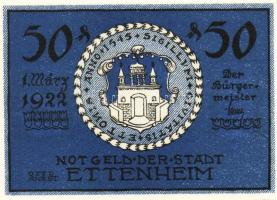 Német Birodalom/Weimari Köztársaság/Ettenheim 1922. 50Pf(6x,) mind klf db, teljes sor T:1