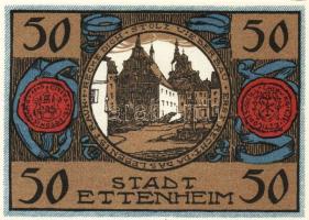 Német Birodalom/Weimari Köztársaság/Ettenheim 1922. 50Pf(6x,) mind klf db, teljes sor T:1