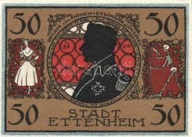 Német Birodalom/Weimari Köztársaság/Ettenheim 1922. 50Pf(6x,) mind klf db, teljes sor T:1