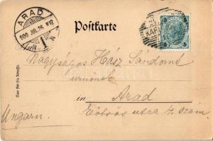 1900 Karlsbad, Karlovy Vary; Schlossplatz, Haus Hungaria Manl Hain's Eidam, Ludwig Bar / square...