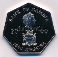 Zambia 2000. 1000K Cu-Ni tokban T:PP  Zambia 2000. 1000 Kwacha Cu-Ni in case C:PP Krause KM#74