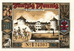 Német Birodalom/Weimari Köztársaság/Butzbach 1921. 25Pf, 50Pf(7x) 8klf db, teljes sor T:1