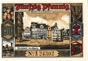 Német Birodalom/Weimari Köztársaság/Butzbach 1921. 25Pf, 50Pf(7x) 8klf db, teljes sor T:1