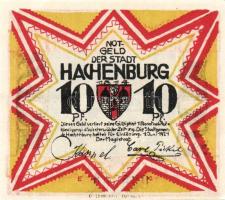 Német Birodalom/Weimari Köztársaság/Hachenburg 1921. 10Pf(2x), 25Pf(2x), 50Pf(3x) 7klf db, teljes sor T:1/1-