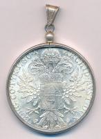 Ausztria 1780SF Tallér Ag "Mária Terézia" utánveret (32,01g/42mm) jelzett Ag foglalatban, ...