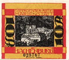 Német Birodalom/Weimari Köztársaság/Hachenburg 1921. 10Pf(2x), 25Pf(2x), 50Pf(3x) 7klf db, teljes so...