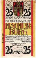 Német Birodalom/Weimari Köztársaság/Hachenburg 1921. 10Pf(2x), 25Pf(2x), 50Pf(3x) 7klf db, teljes so...