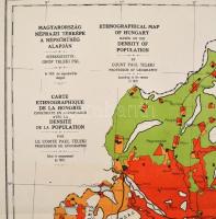 1920 Magyarország néprajzi térképe a népsűrűség alapján, szerk.: gróf Teleki Pál, Klösz György és Fi...