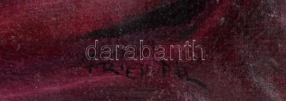 Fried jelzéssel: Női akt. Olaj, vászon, enyhén sérült, 77×57 cm