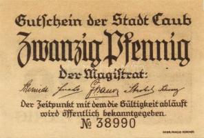 Német Birodalom/Weimari Köztársaság/Caub DN 10Pf, 20Pf, 25Pf, 50Pf. 4klf db, teljes sor T:1