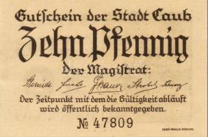 Német Birodalom/Weimari Köztársaság/Caub DN 10Pf, 20Pf, 25Pf, 50Pf. 4klf db, teljes sor T:1