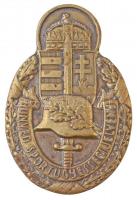 ~1940. "Honvéd Sportügyességi jelvény" katonai sport Br lemez sapkajelvény (48x32mm) T:2 / Hungary ~1940. "Honvéd Sportügyességi jelvény (Honvéd Sports Qualification Badge)" Br sheet cap badge (48x32mm) C:XF