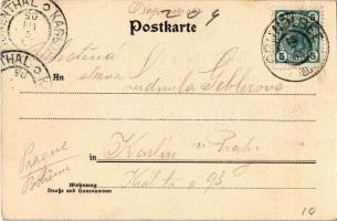 1905 Grundlsee, Terasse des "Hotel am See" / hotel terrace (EK)
