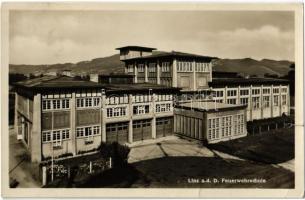 1936 Linz, Feuerwehrschule / Firefighting school (tear)