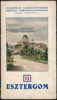 Dr. Bodnár Gyula (szerk.): Esztergom. Budapest székesfőváros iskolai kirándulóvonatai. Bp., 1936, Budapest Székesfőváros Házinyomdája. Kiadói papírkötés, térképmelléklettel, kissé kopottas állapotban.