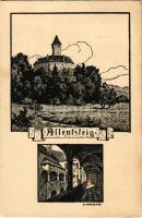 Allentsteig, Schloss / castle, art postcard s: Graf Heinrich Manzano (EK)