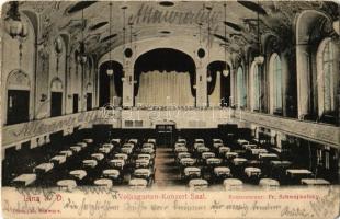 Linz, Volksgarten-Konzert-Saal / concert hall, interior. Phot. Al. Schwarz (EB)