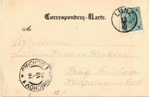 1901 Lunz, mit Scheiblingstein / general view, mountain (EK)