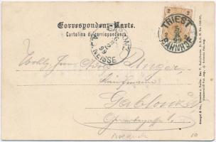 1899 Trieste, Trieszt, Trst; Piazza Grande / square. Emb. (fl)
