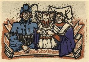 Német Birodalom/Weimari Köztársaság/Kneitlingen 1921. 50Pf(4x), 75Pf(4x), 1M(2x). 10klf db, teljes s...