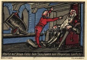 Német Birodalom/Weimari Köztársaság/Kneitlingen 1921. 50Pf(4x), 75Pf(4x), 1M(2x). 10klf db, teljes s...