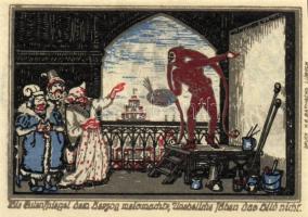 Német Birodalom/Weimari Köztársaság/Kneitlingen 1921. 50Pf(4x), 75Pf(4x), 1M(2x). 10klf db, teljes s...