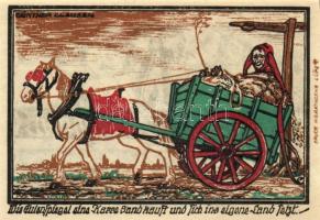 Német Birodalom/Weimari Köztársaság/Kneitlingen 1921. 50Pf(4x), 75Pf(4x), 1M(2x). 10klf db, teljes s...