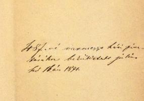 1871 Szombathely, Vas vármegye pénztárnokának levele Tóth Antal kiscelli (ma: Celldömölk) járási szo...