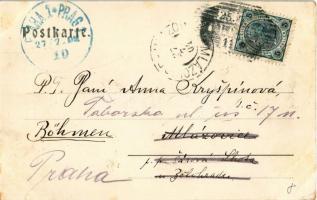 1904 Vipiteno, Sterzing (Südtirol); Blick durch den Stadtturm / street view, city tower (fl)