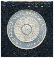 Bognár György (1944-) 1986. Labdarúgó Világbajnokság Mexikó Ag emlékérem ÁPV műbőrbőrtokban (16,09g/0.925/32mm) T:1(PP)