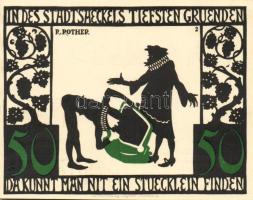 Német Birodalom/Weimari Köztársaság/Kitzingen 1921. 50Pf(6x) mind klf db, teljes sor T:1/1-