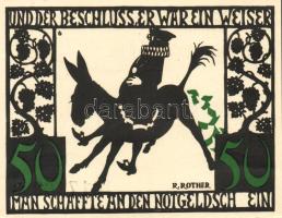 Német Birodalom/Weimari Köztársaság/Kitzingen 1921. 50Pf(6x) mind klf db, teljes sor T:1/1-