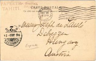 1905 Jacky Blanchissant, folklore. F. Homes, Tahiti (TCV card)