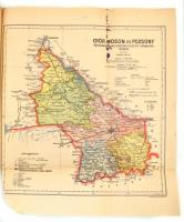 cca 1920-1927 26 darabos vármegyei térkép gyűjtemény, közte: Arad-Csanád-Torontál, Békés, Bereg-Ugoc...