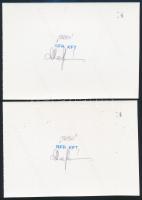 2000/29 Horthy Miklós kormányzó színes és fekete-fehér CROMALIN emlékív (100.000) / Souvenir sheet p...