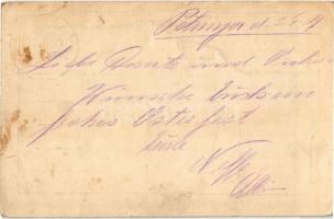 1917 Első világháborús tábori postai levelezőlap IV. Károly király arcképével / WWI K.u.K. military ...