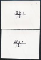 2001/6 75 éves a Pengő színes és fekete-fehér CROMALIN emlékív (100.000) / Souvenir sheet proofs + c...