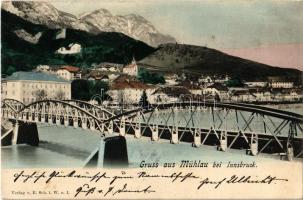 1905 Mühlau (Innsbruck), general view, bridge