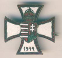 1914. Zománcos Br kereszt T:2 pici zománchiba