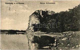 1927 Hainburg an der Donau, Ruine Röthelstein / castle ruins (EK)