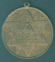 Századforduló körül "Könyves Kálmán-Pest" szabadkőműves nagyalakú Br érem T:2