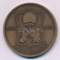 1975. "1975-1925 Hajdúszoboszló Gyógyfürdő" Br emlékérem (42,5mm) T:1