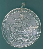 Korai típusú Szt. György érem, Ag 27,8g T:3+/3 hajlott ph