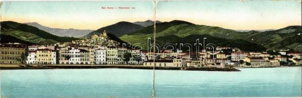 1911 Sanremo, San Remo; Panorama. folding panoramacard (torn at fold)