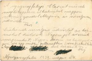 1939 Eternit-Pala. Hatschek Lajos Eternit-Művek reklámlapja / Hungarian roof tile advertisement card...